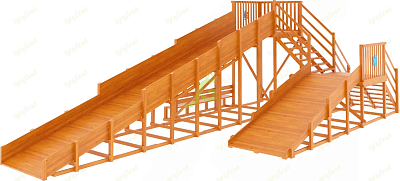 Зимняя горка "IgraGrad Snow Fox", скат 10 м (мод. 3)