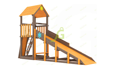 Всесезонная площадка IgraGrad С Tower со скалодромом SF1