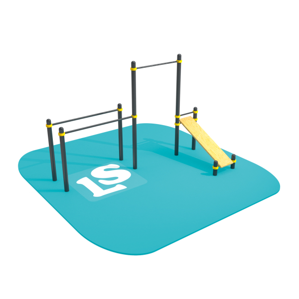 картинка Спортивный комплекс турник, брусья, скамья для пресса Workout LS42 от магазина Лазалка