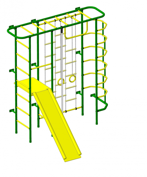 Детский спортивный комплекс ДСК "Пионер-С7Л" зеленый-желтый