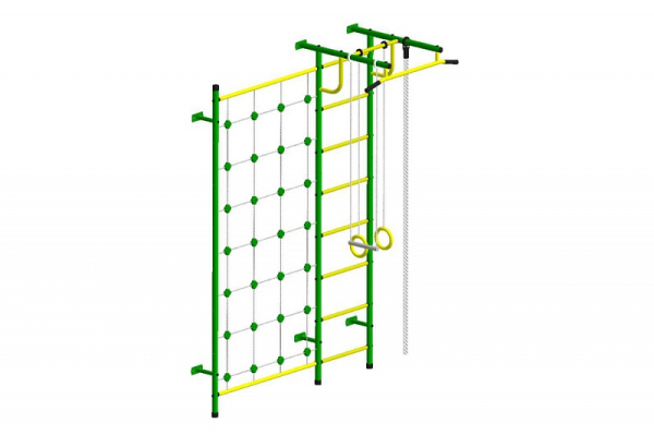 Детский спортивный комплекс ДСК "Пионер-С3С" зелено-жёлтый