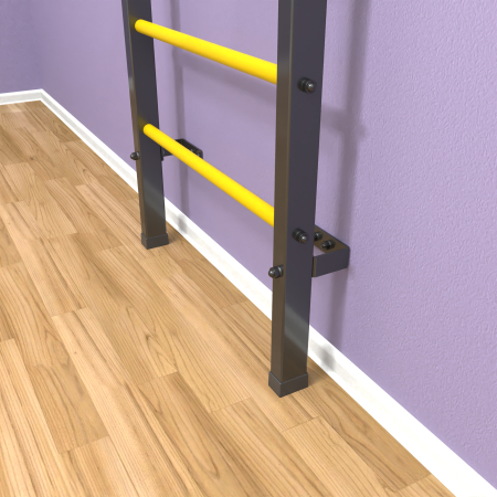 картинка Шведская стенка «LittleSport» Graphite Long желтые ступени от магазина Лазалка