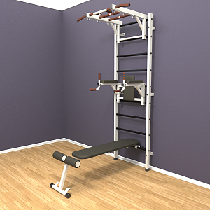 Шведская стенка "LittleSport" Long 3.0 (белый*черный)