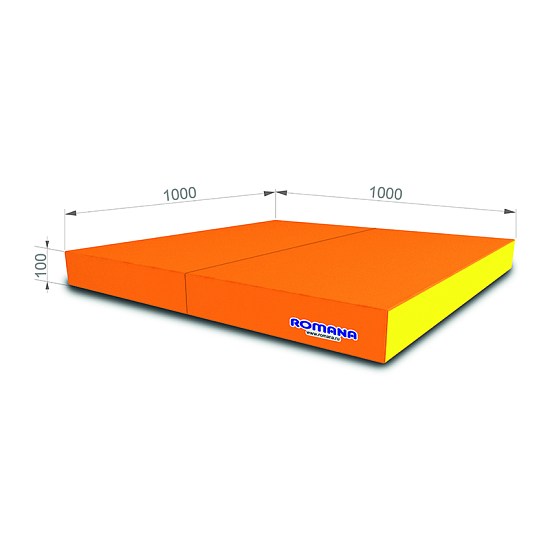 картинка Мат гимнастический кожзам Romana (100х100х6) складной от магазина Лазалка