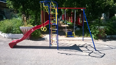 картинка Детский спортивный комплекс для дачи Пионер "Орленок-плюс" с горкой (ЦК2) от магазина БэбиСпорт