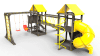 Детская площадка Пикник "Black" Кракен с винтовой трубой