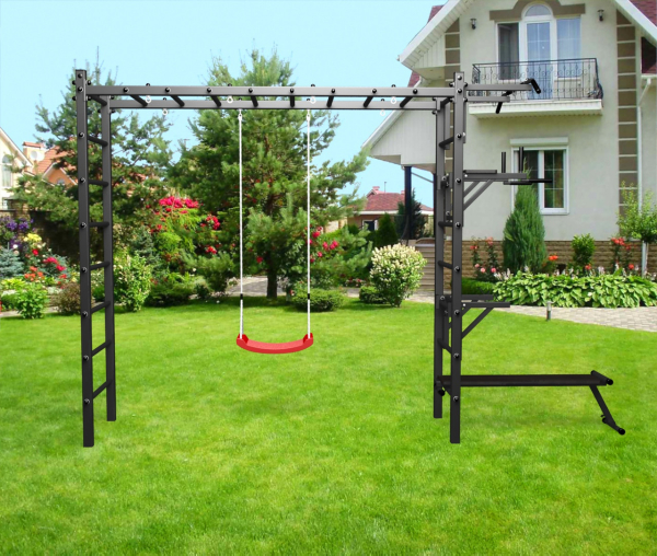 картинка Уличная шведская стенка Sv Sport рукоход У519 (Турник/Брусья/Стойка/Скамья/"Лодочка") от магазина Лазалка