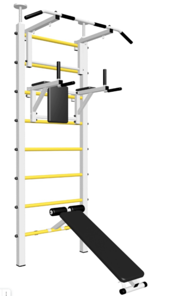 Шведская стенка Sv Sport враспор (Турник стандарт/Брусья/Скамья) В705 (275-295 см)