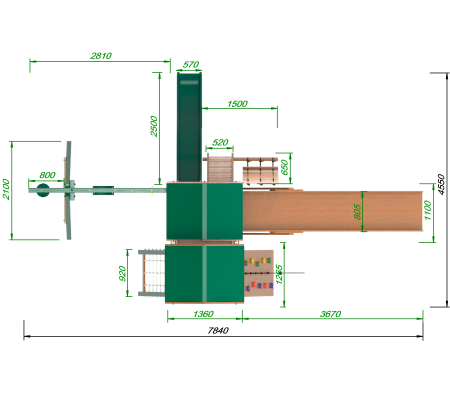Детская площадка Пикник "Форест" Стэйдж 1 AllSeasons