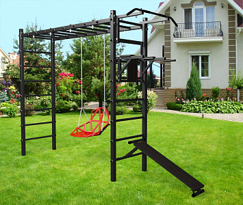 Уличная шведская стенка Sv Sport рукоход У541 (Турник/Брусья/Скамья/Со спинкой)