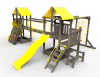 Детская площадка Пикник "Black" Кракен с винтовой трубой