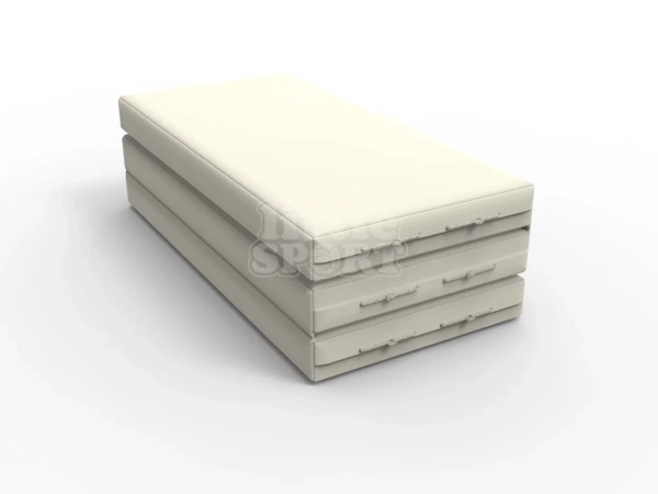 Мат кожзам LittleSport (100х150х10см) складной бежевый