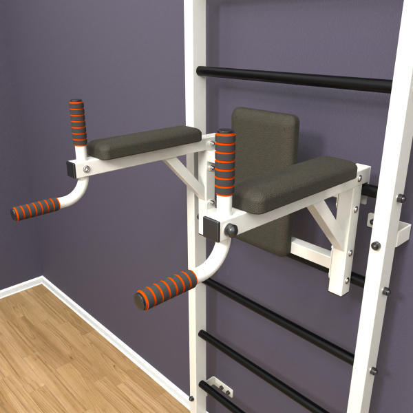 Шведская стенка «LittleSport» White Pull-Up 2.0 черные ступени